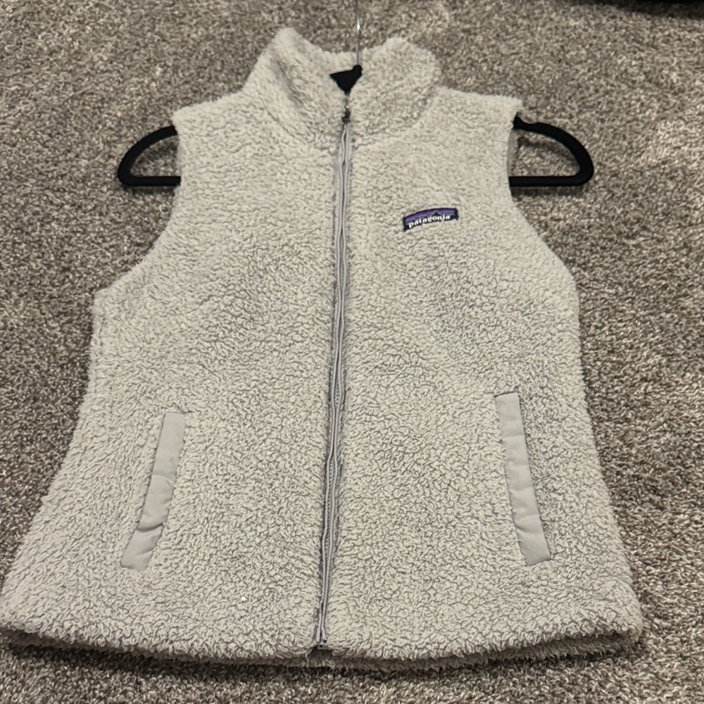 Patagonia Kids Light Gray Fleece Vest